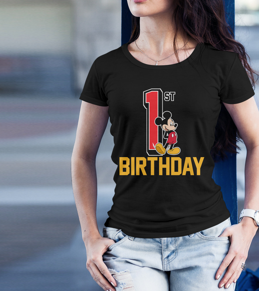 Disney Mickey Mouse 1st Birthday T-Shirt