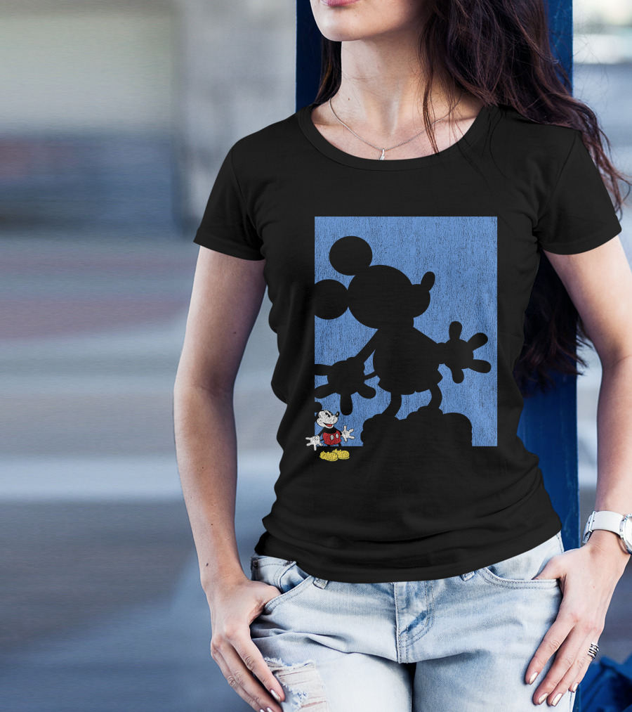 Disney Mickey Mouse Shadow Classic Iconic Pose T-Shirt