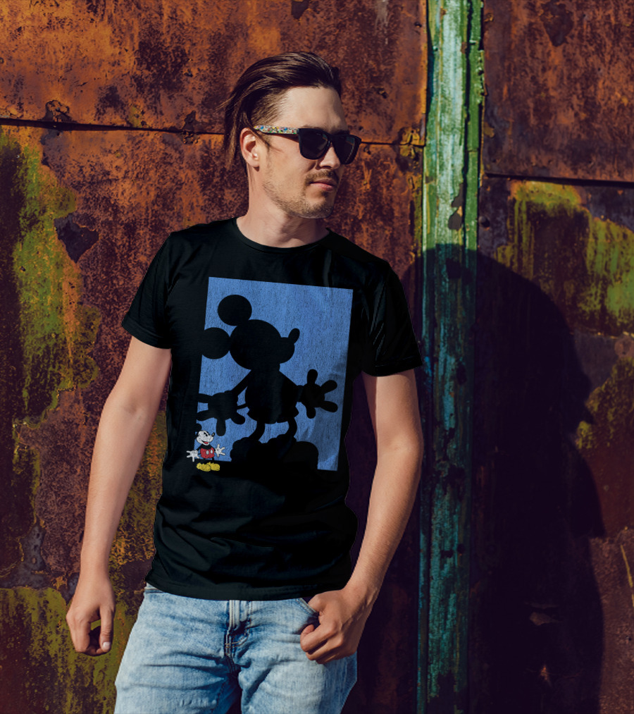 Disney Mickey Mouse Shadow Classic Iconic Pose T-Shirt