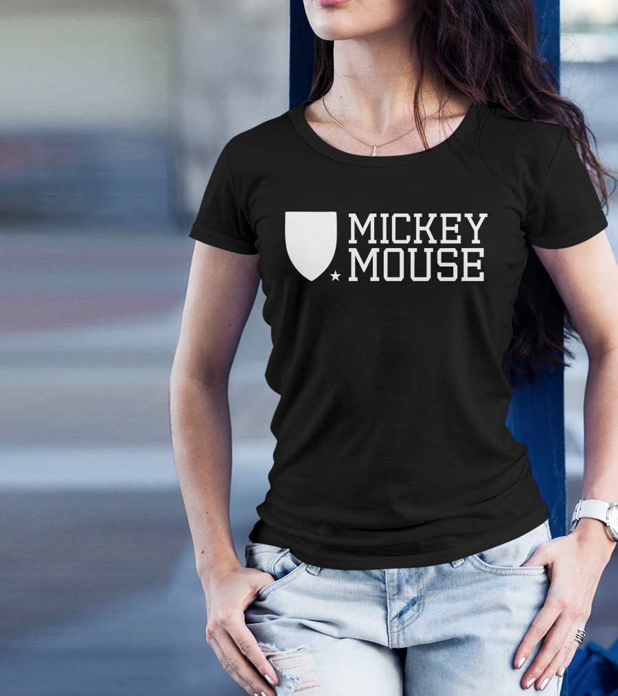Mickey Mouse University Shield Emblem T-Shirt