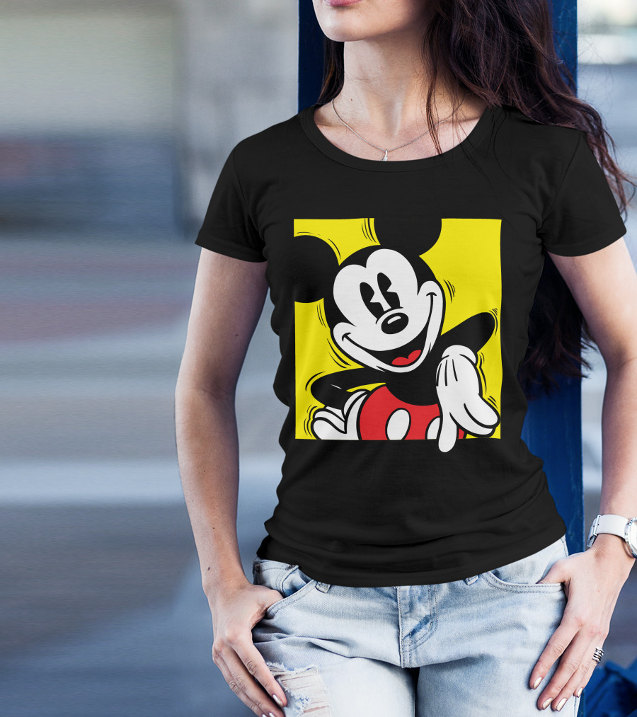 Mickey Mouse Vintage Yellow Frame Disney T-Shirt
