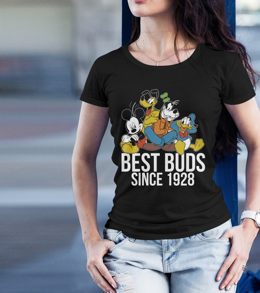Best Buds Since 1928 Disney Mickeys 90th T-Shirt