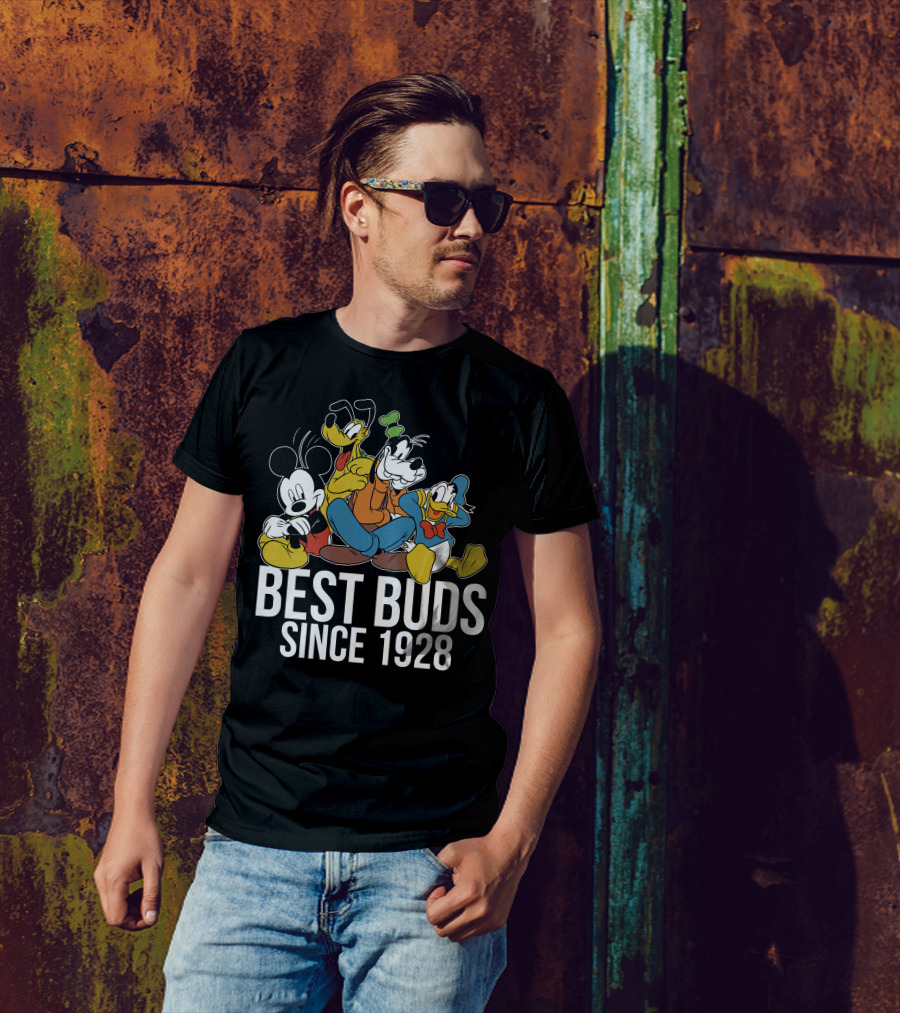 Best Buds Since 1928 Disney Mickeys 90th T-Shirt