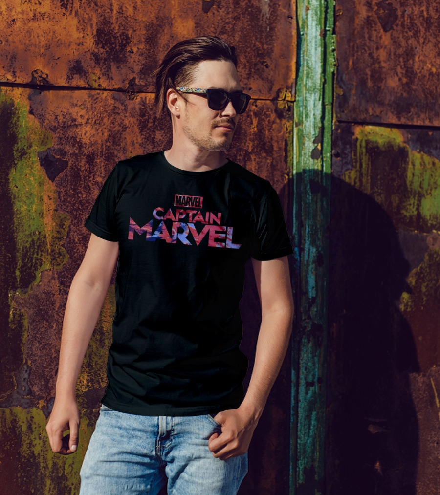 Marvel Captain Marvel Bold Tie Dye Movie T-Shirt