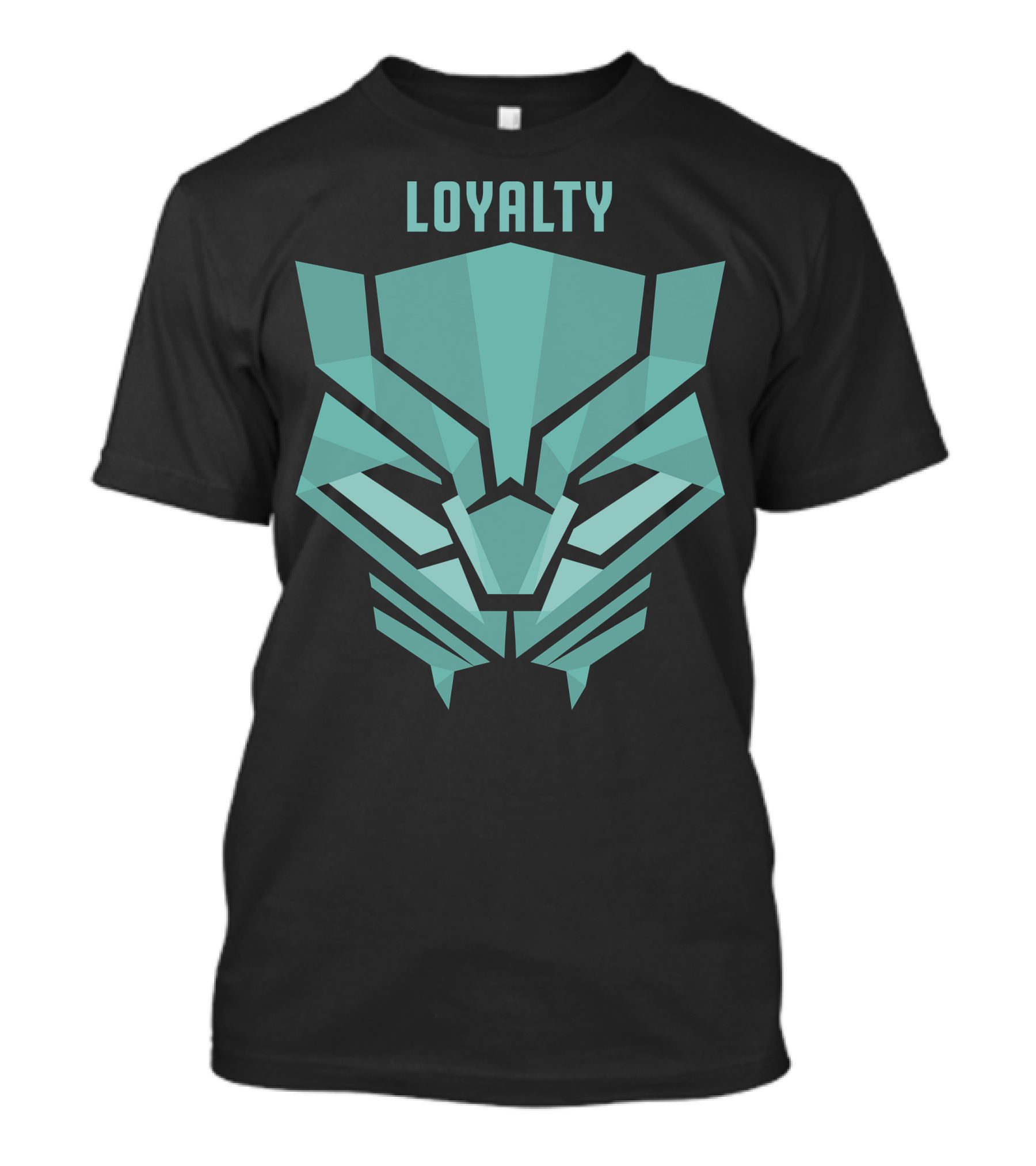 Marvel Black Panther Loyalty Teal Mask T-Shirt