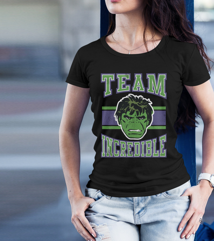 Marvel Classic Team Incredible Hulk Retro T-Shirt