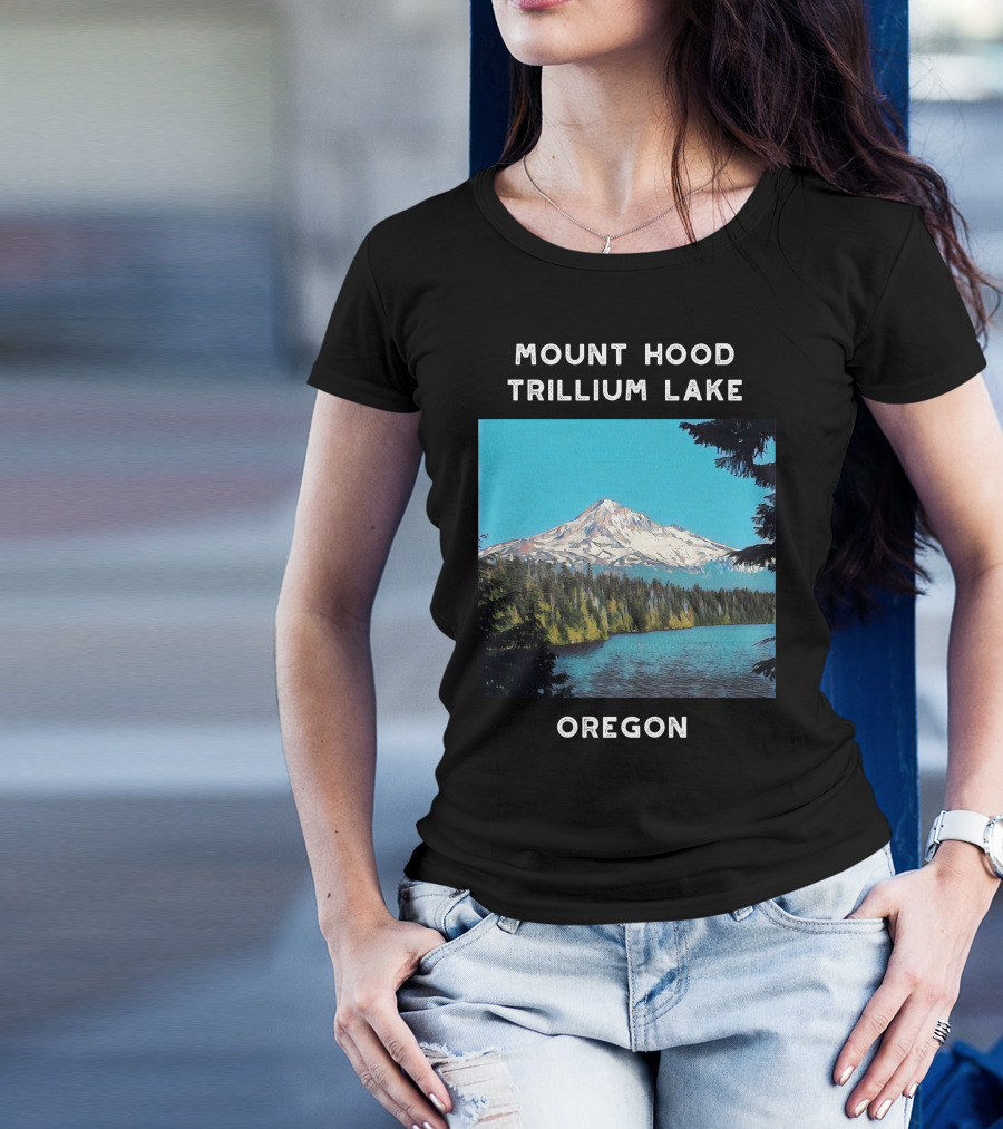 Mount Hood Trillium Lake Oregon T-Shirt