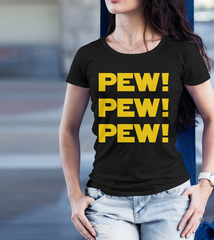 Star Nerd Geek Wars Space Pew Pew Pew Pew Pew Pew T-Shirt
