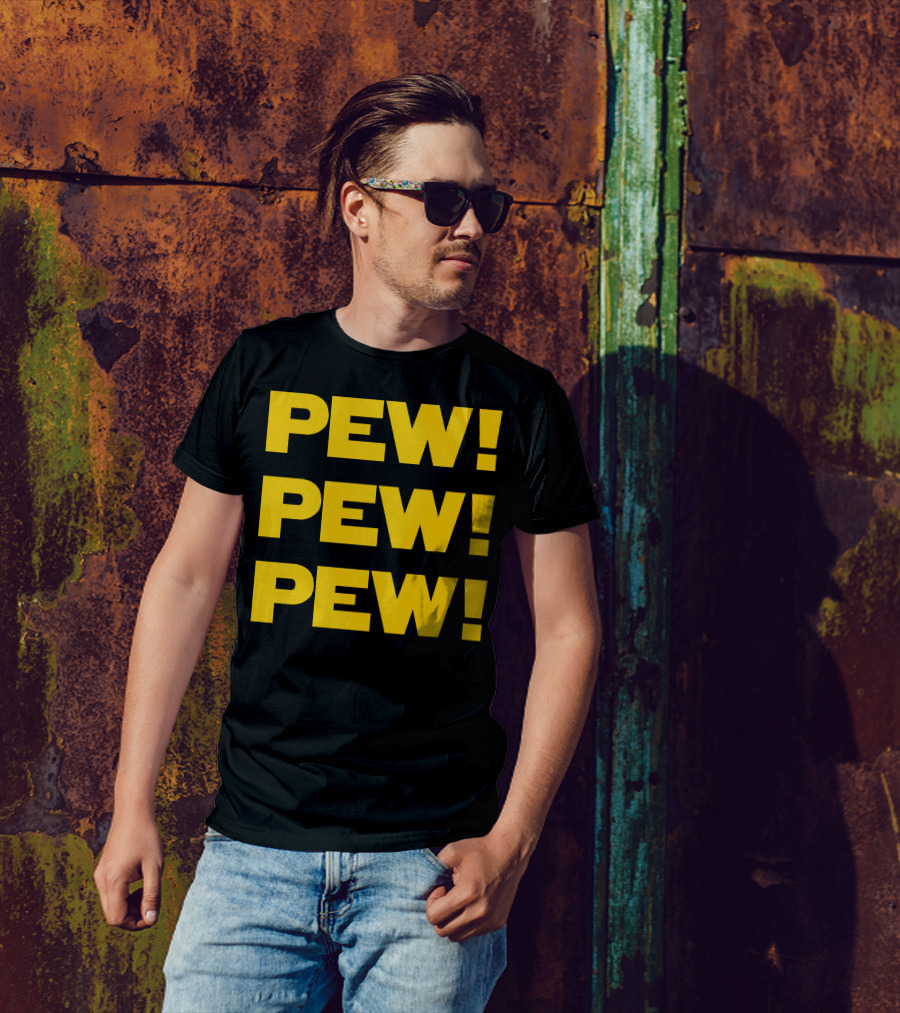 Star Nerd Geek Wars Space Pew Pew Pew Pew Pew Pew T-Shirt