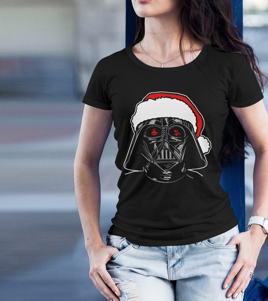 Star Wars Darth Vader Santa Sketch Holiday T-Shirt