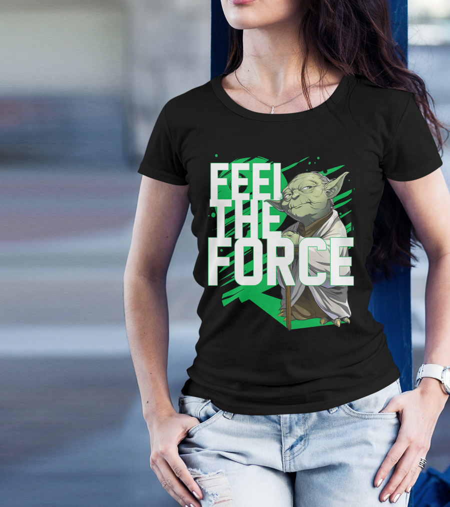 Star Wars Feel The Force Yoda Jedi Master T-Shirt