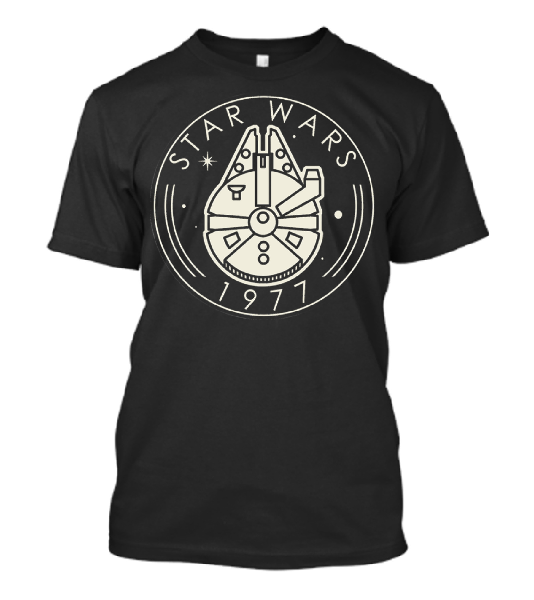 Star Wars Millennium Falcon 1977 Circular Emblem T-Shirt