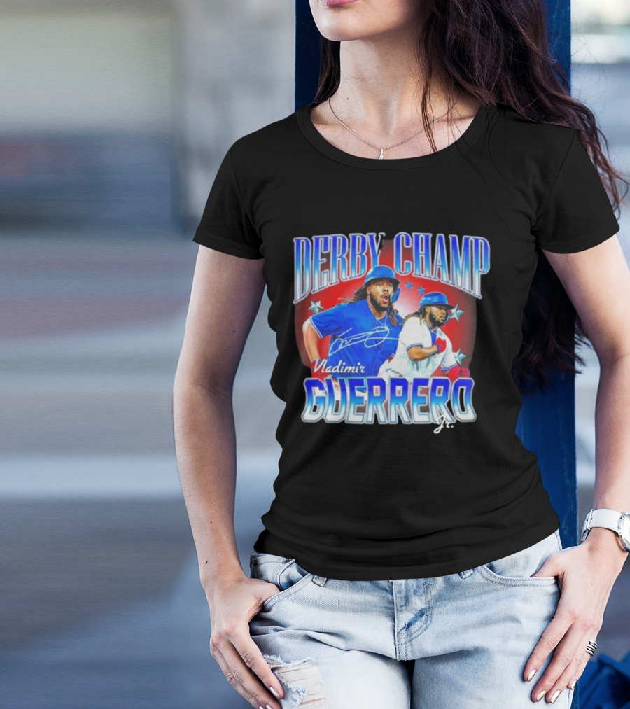 Derby Champ Vladimir Guerrero Jr. Home Run Signature T-Shirt