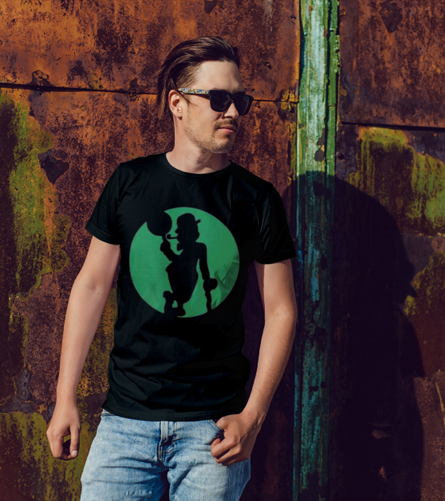 Boston Celtics Shamrock Silhouette Brand T-Shirt