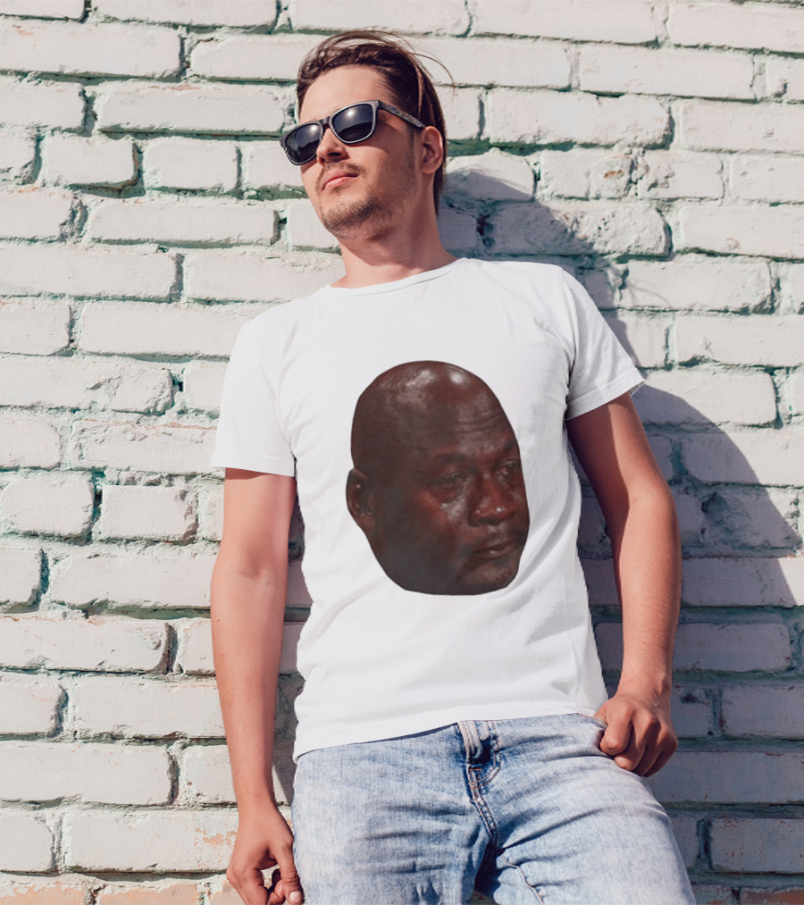 Crying Michael Jordan Meme Iconic Expression T-Shirt