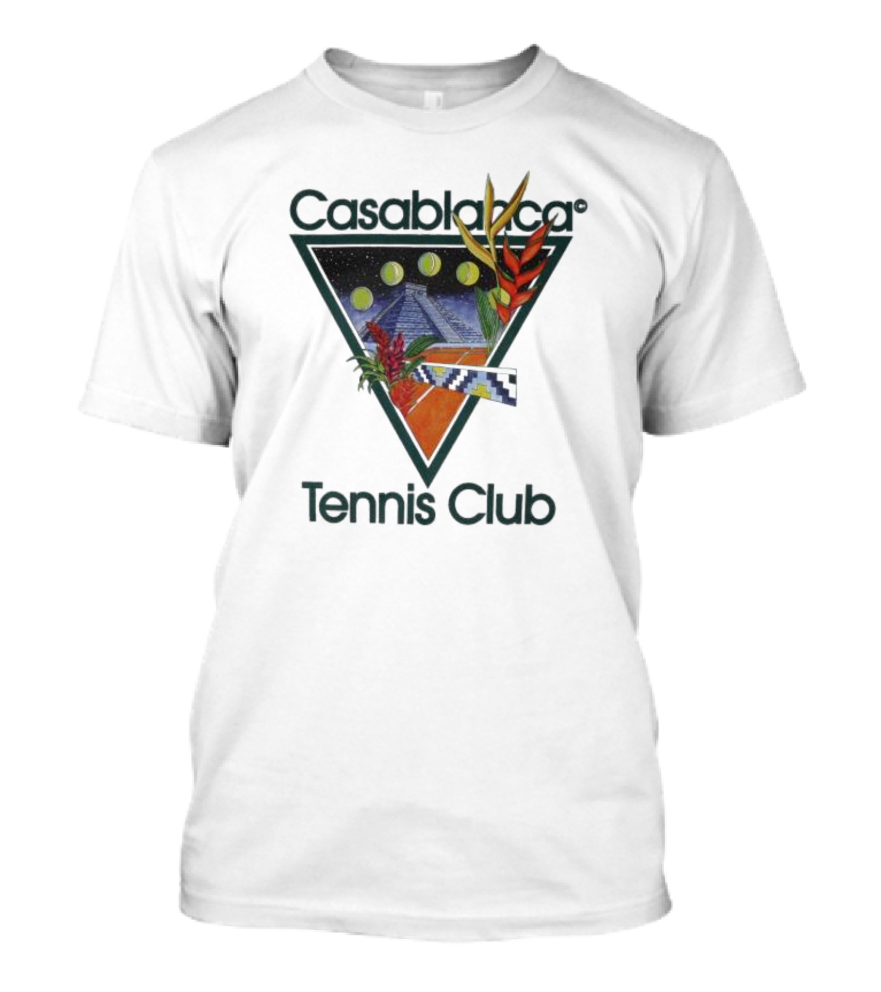 Casablanca Tennis Club Pyramid Floral T-Shirt