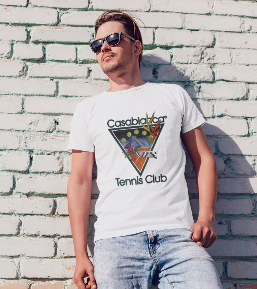 Casablanca Tennis Club Pyramid Floral T-Shirt