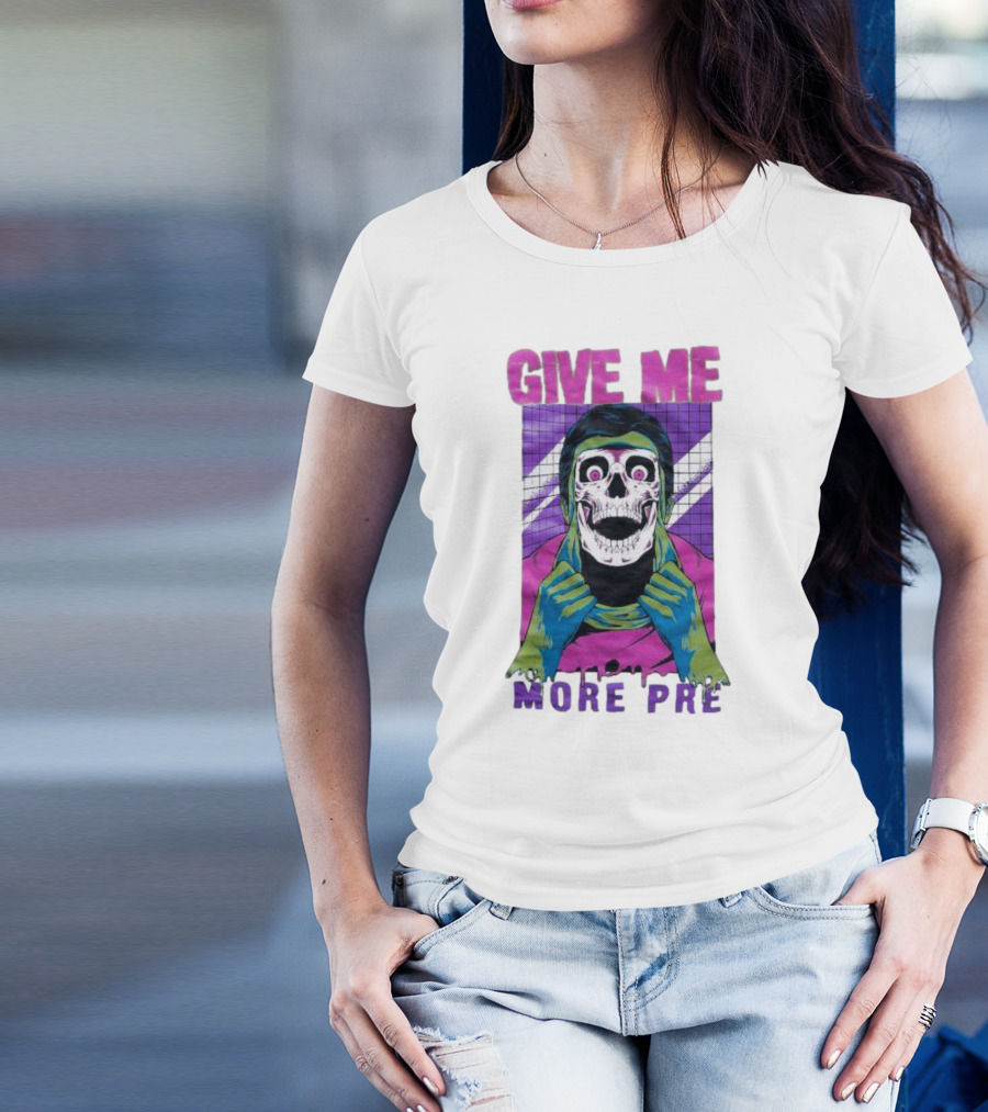 GIVE ME MORE PRE Skull Mask Urban T-Shirt