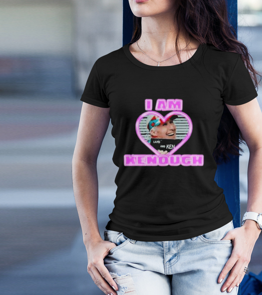 Ryan Gosling I Am Kenough Heart Ken Shirt Image T-Shirt