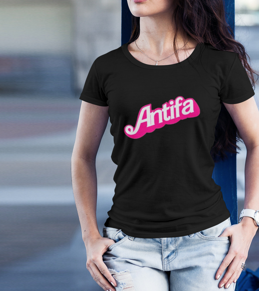 Walter Masterson Barbie Antifa Pink T-Shirt