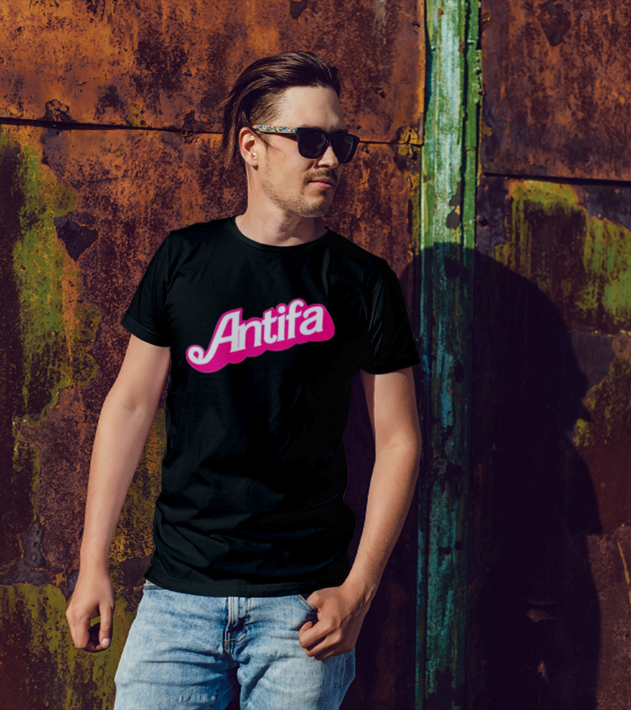 Walter Masterson Barbie Antifa Pink T-Shirt