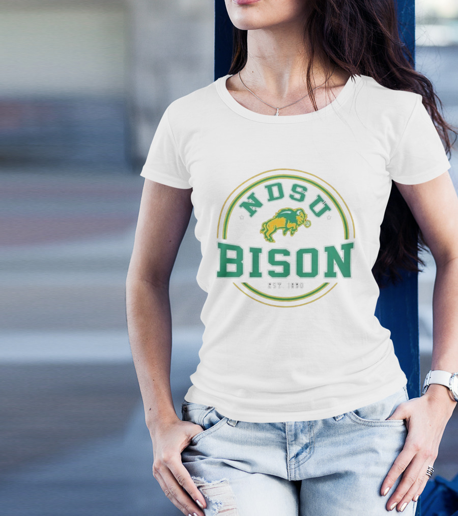 North Dakota State Bison NDSU Est. 1890 Henley By Colosseum T-Shirt