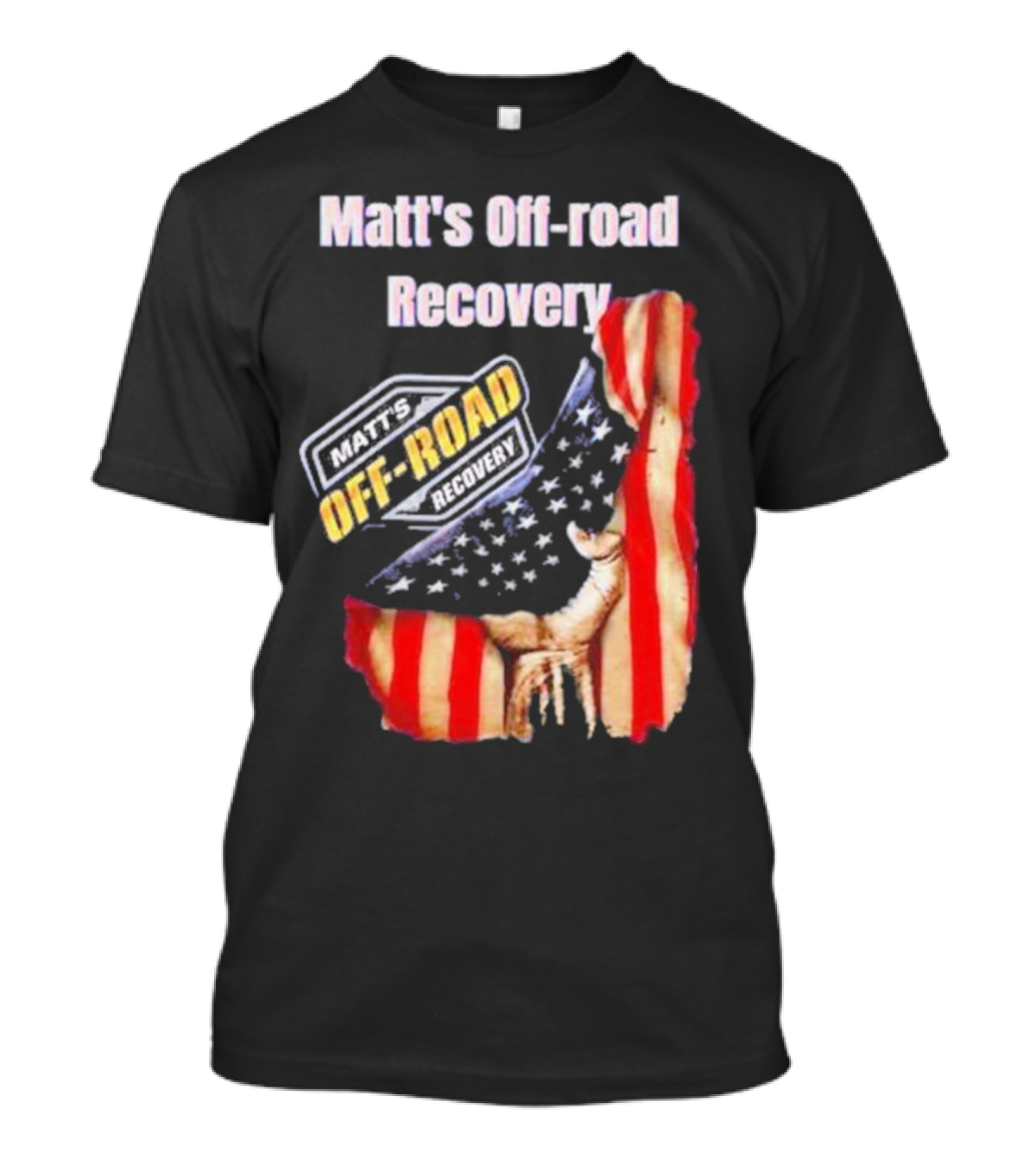 Matt's Off-Road Recovery American Flag Deer T-Shirt