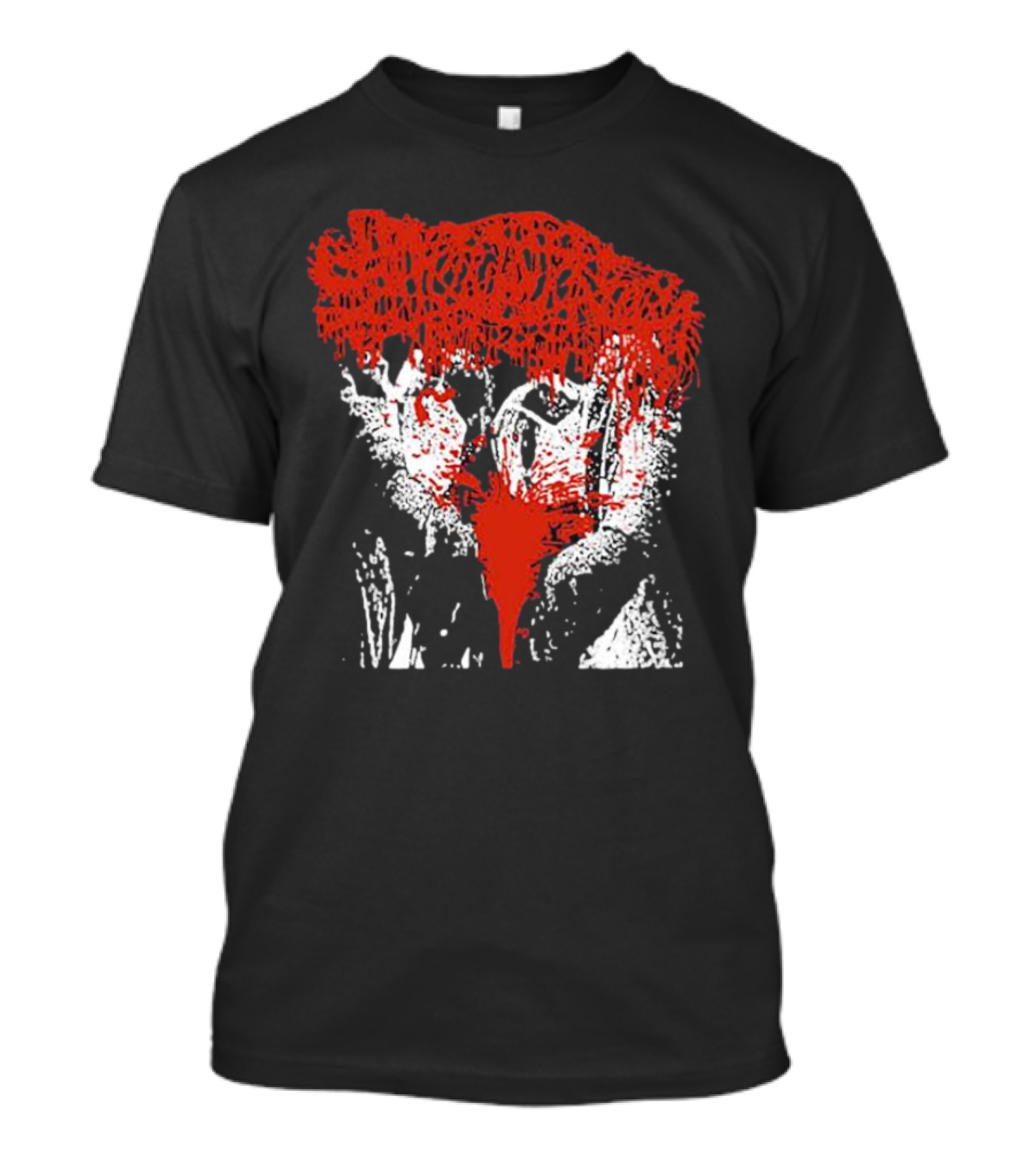 Sanguisugabogg Red And White Horror Mask T-Shirt