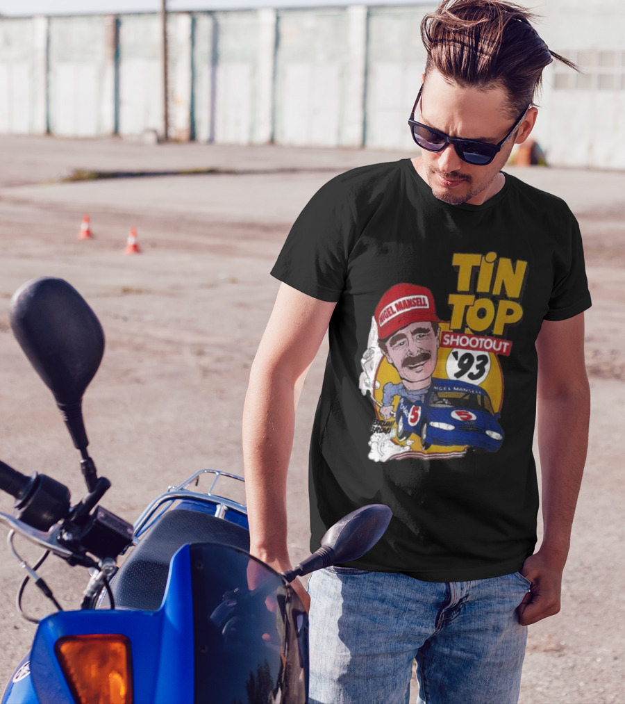 Tin Top Shootout '93 Nigel Mansell Racing Car T-Shirt