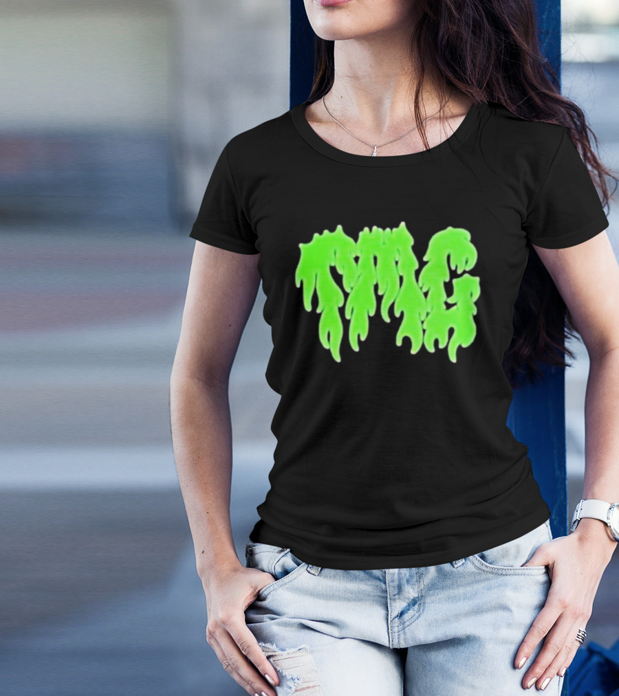 TMG Merch Slime Green Drip TMG T-Shirt
