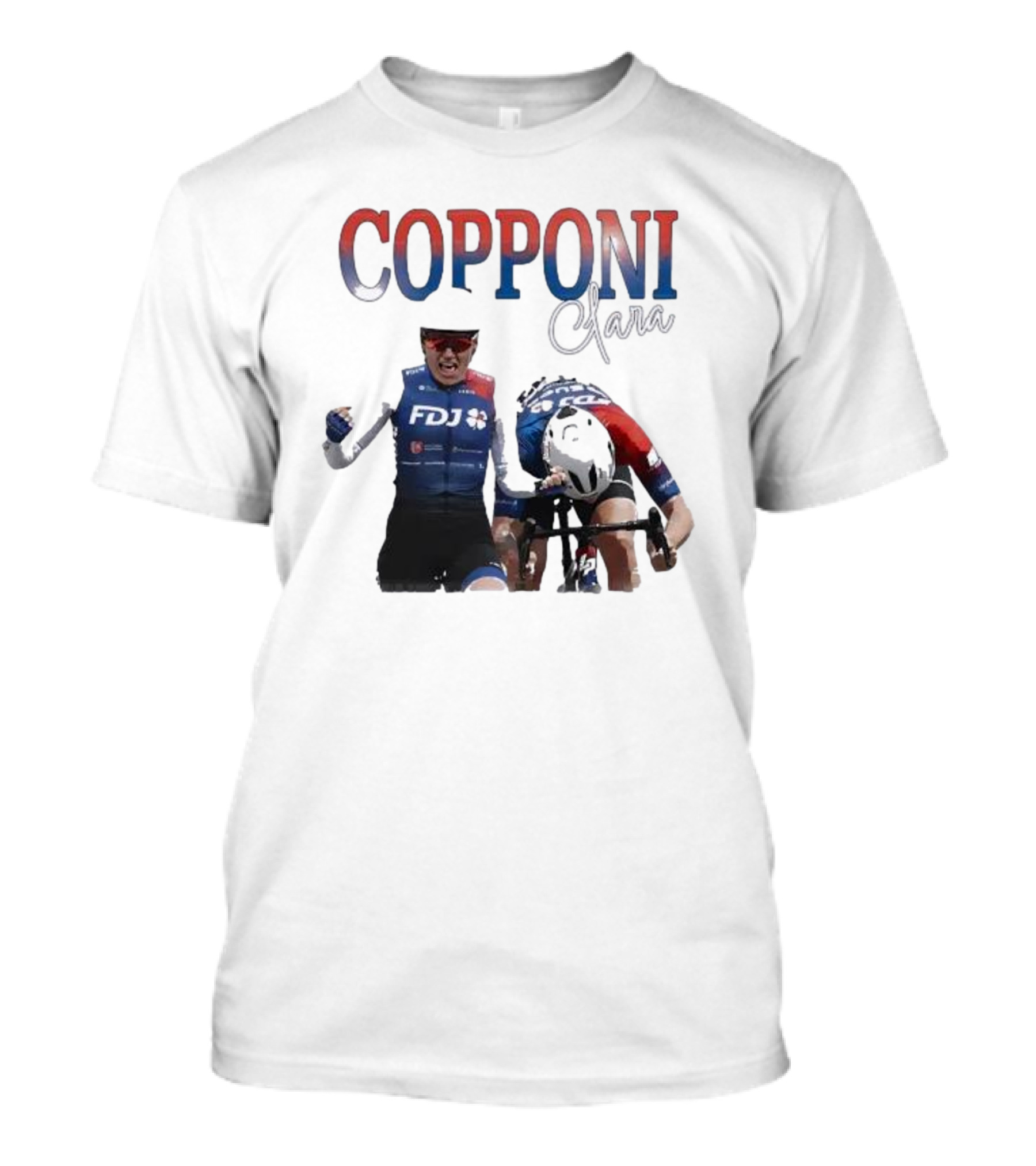 Clara Copponi FDJ Cycling Racing Champion T-Shirt