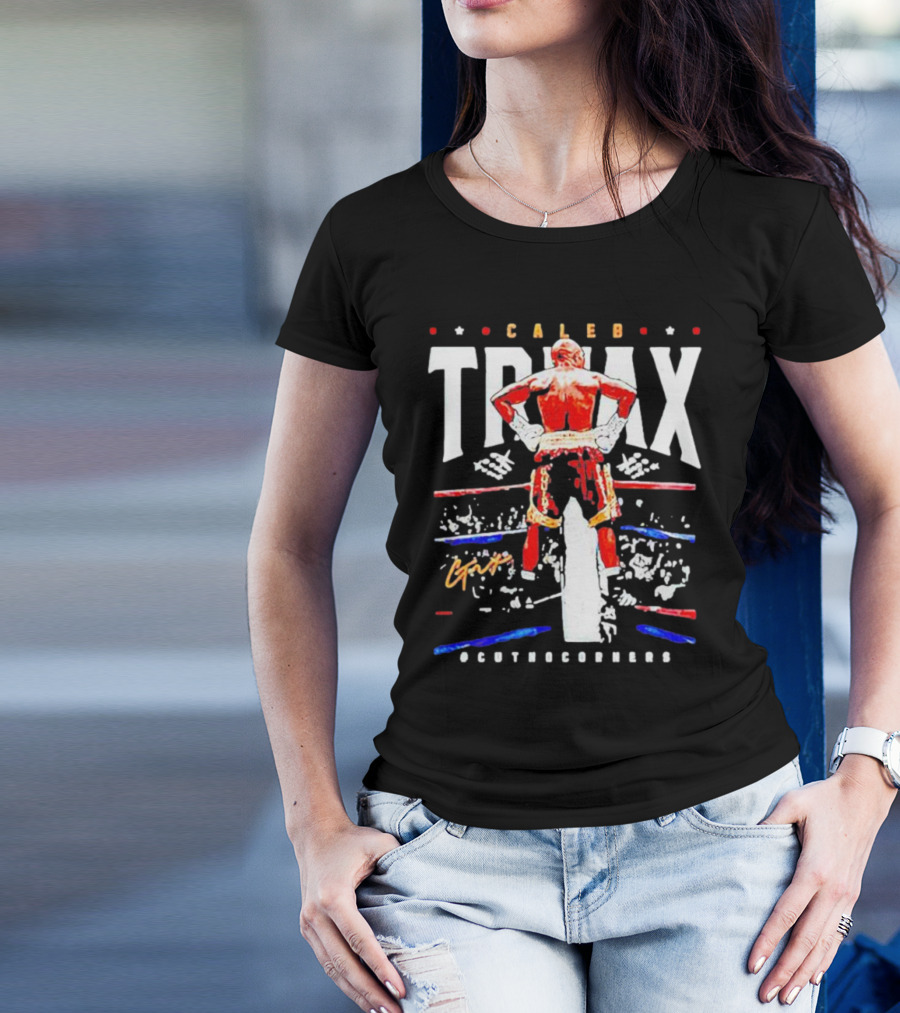Caleb Truax Boxing Back Silhouette Cutnocorners T-Shirt