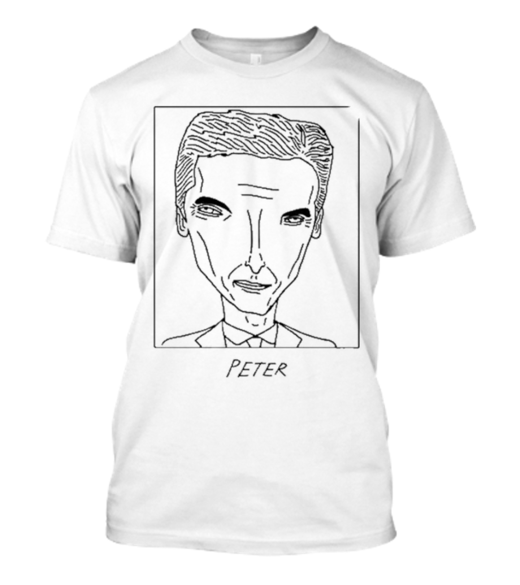Badlydrawncelebsshop Peter Capaldi Sketch T-Shirt