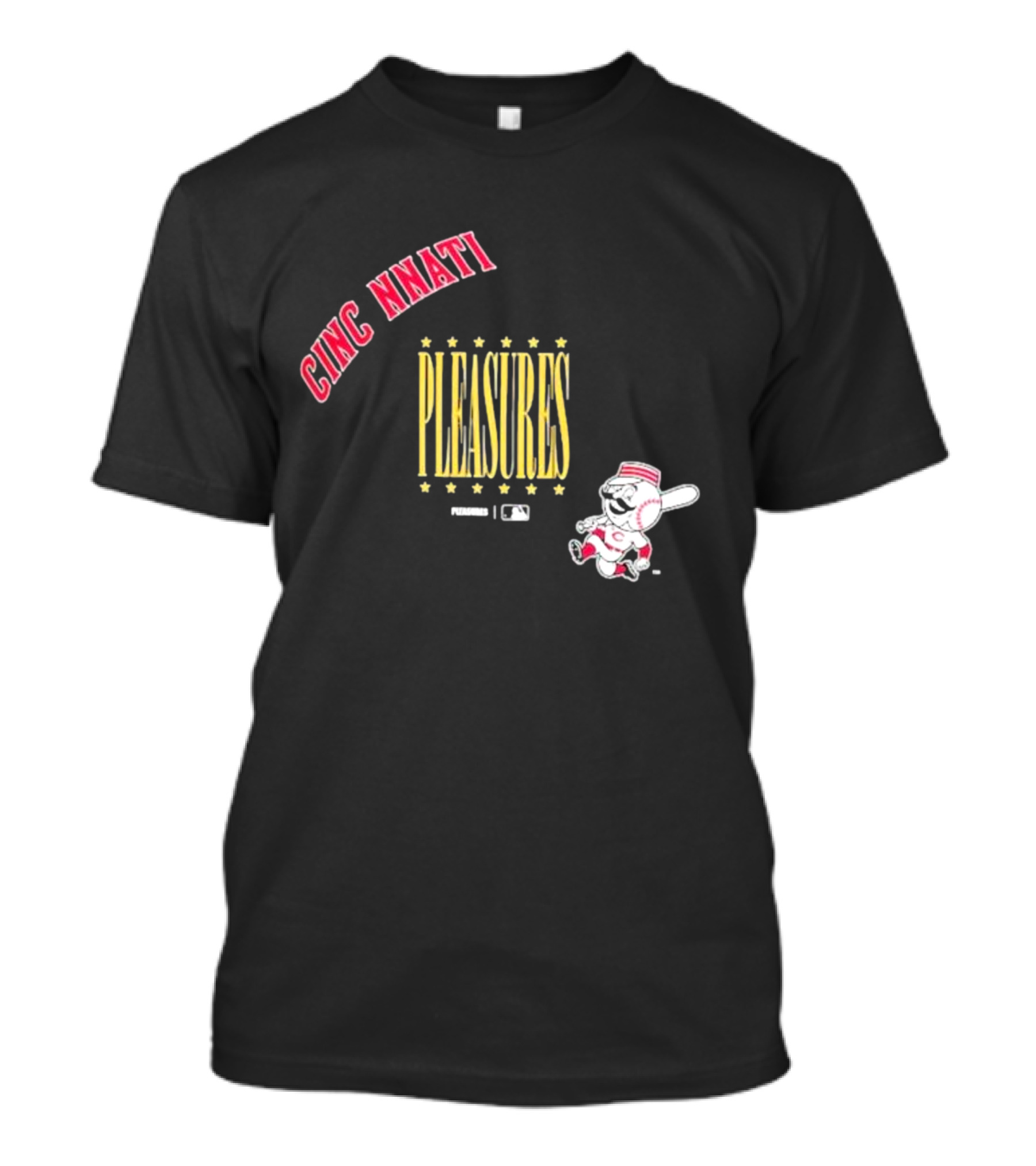 Cincinnati Pleasures MLB Collaboration With Mascot T-Shirt