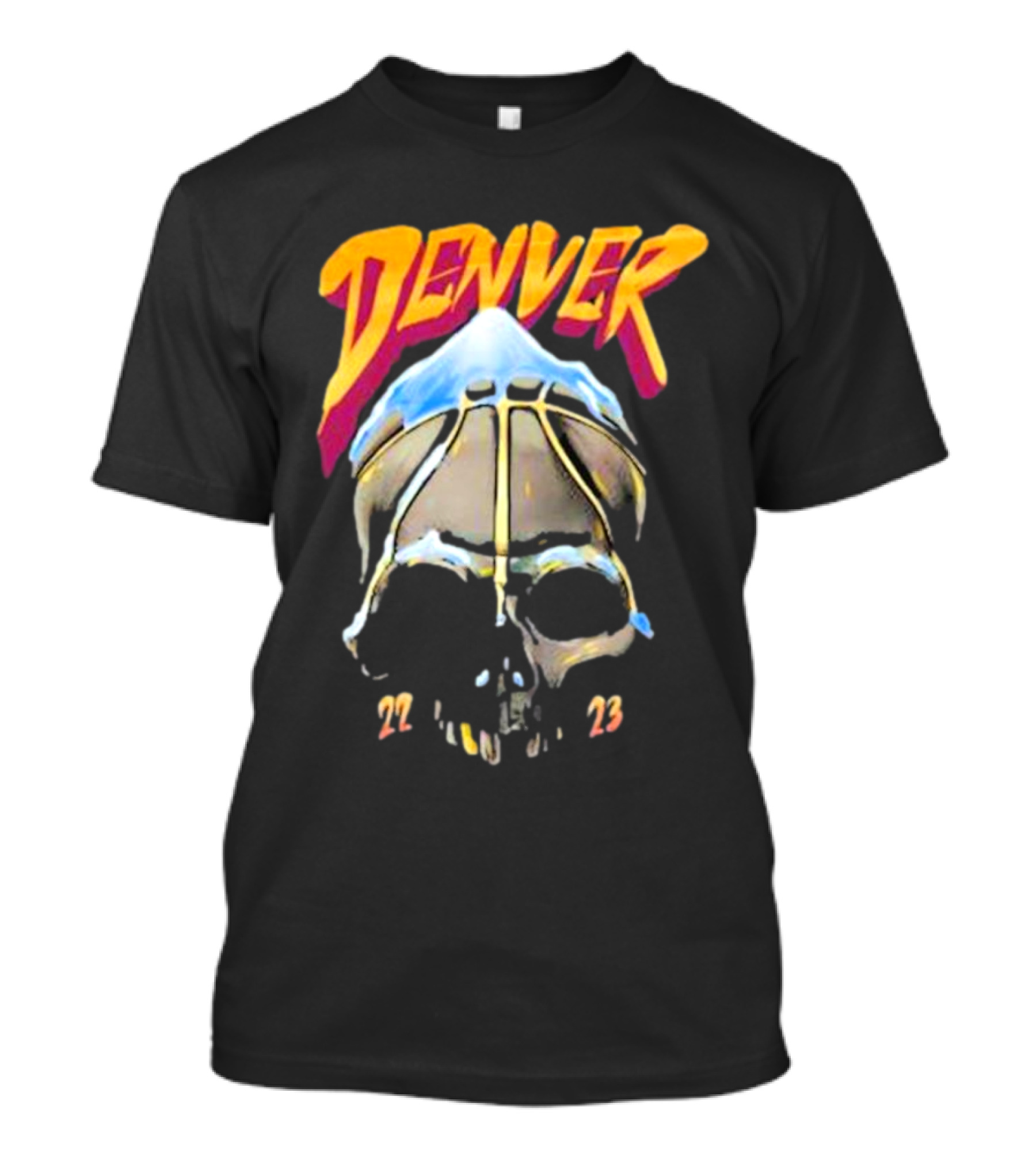 Denver Skull Basketball 22 23 T-Shirt