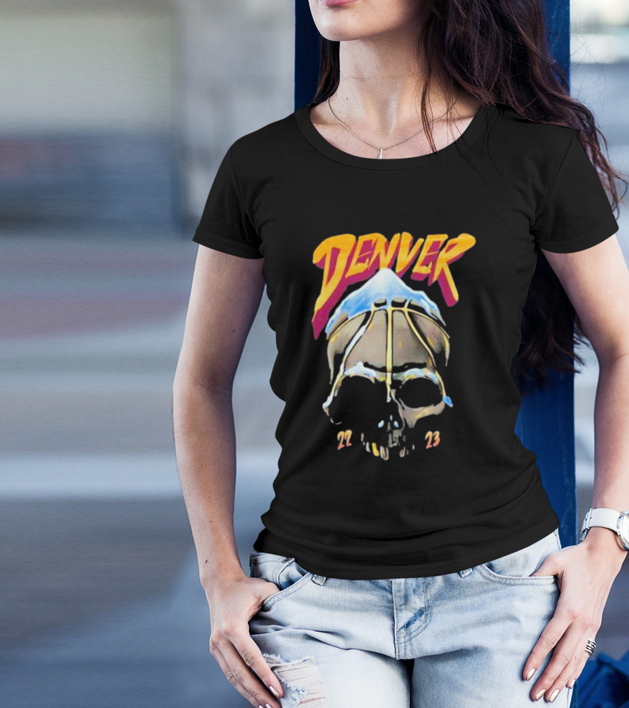 Denver Skull Basketball 22 23 T-Shirt