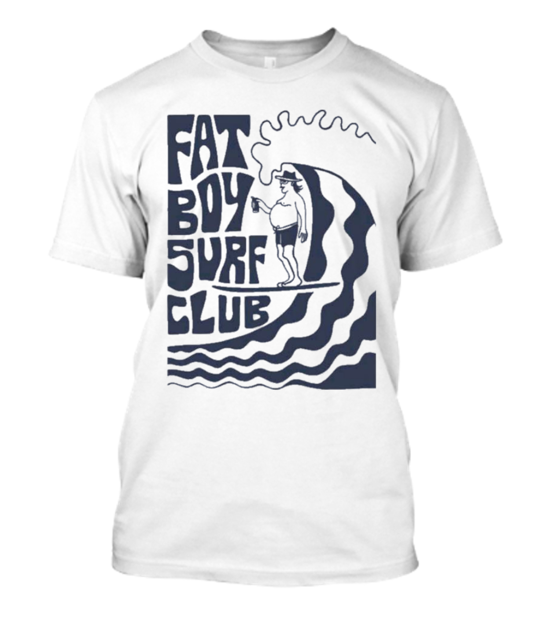 Fat Boy Surf Club Big Wave Jerry Surfing Adventure T-Shirt