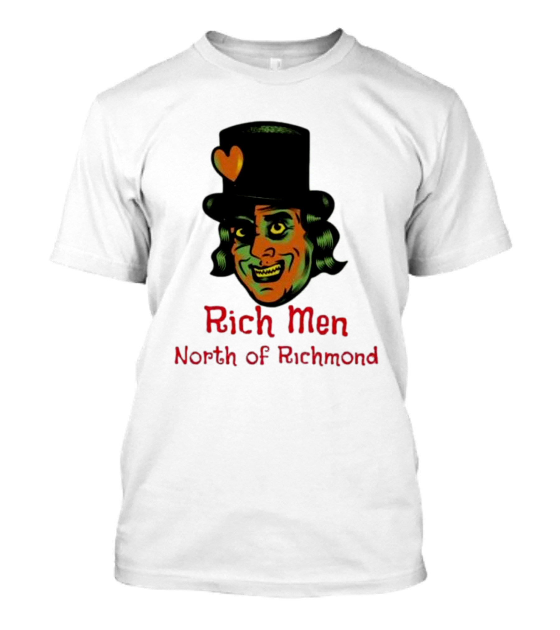 Rich Men North Of Richmond Damn Shame Top Hat Heart T-Shirt