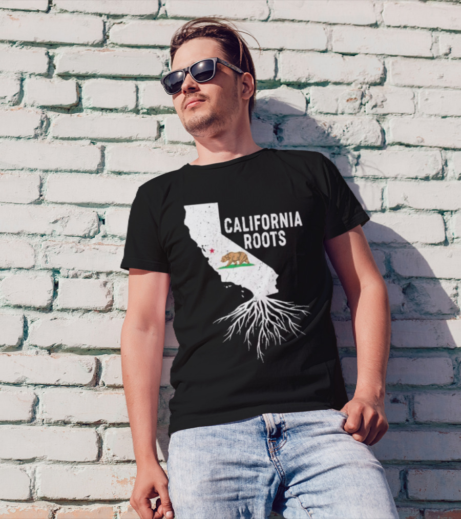 California Roots Bear And State T-Shirt
