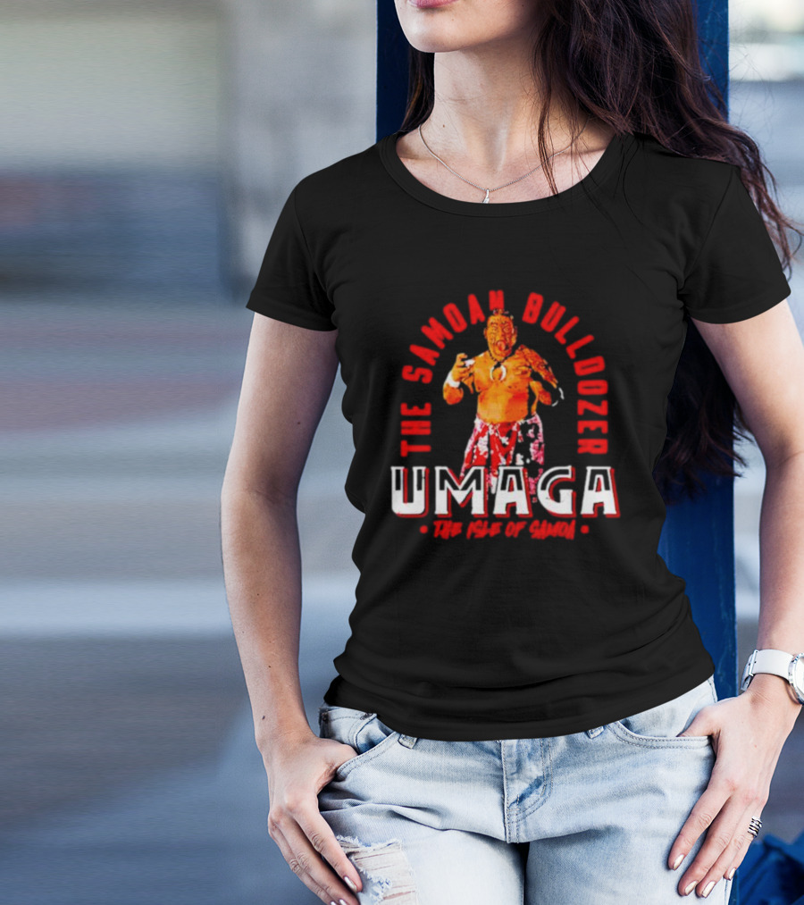 Umaga The Samoan Bulldozer The Isle Of Samoa T-Shirt