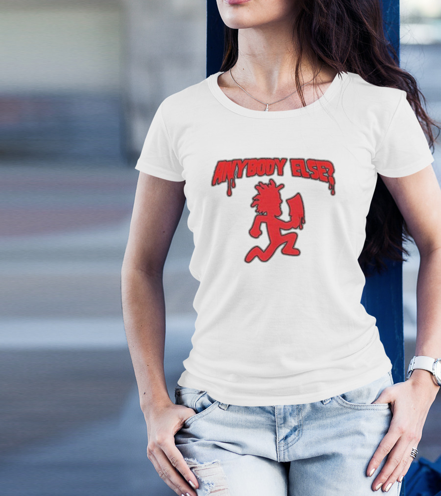 Anybody Else Hatchet Man Red Dripping Text T-Shirt