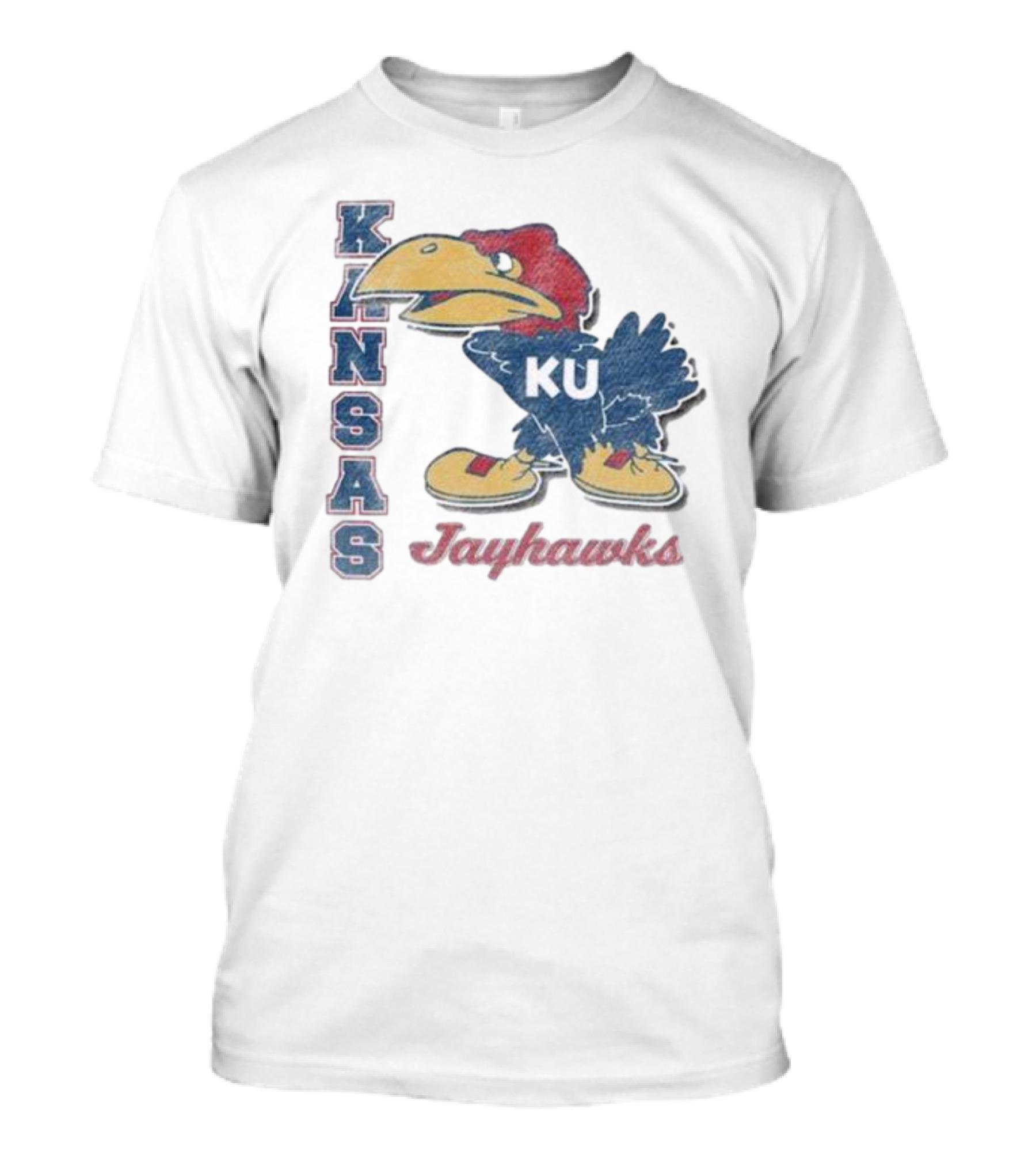 KANSAS KU Jayhawks Retro Throwback '47 Franklin T-Shirt