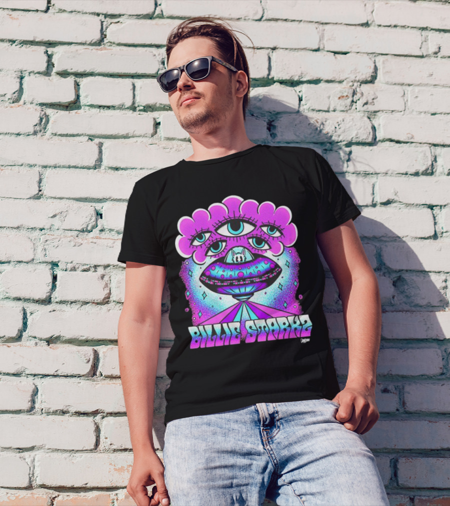 Billie Starks AEW Close Encounters UFO Alien Eyes T-Shirt