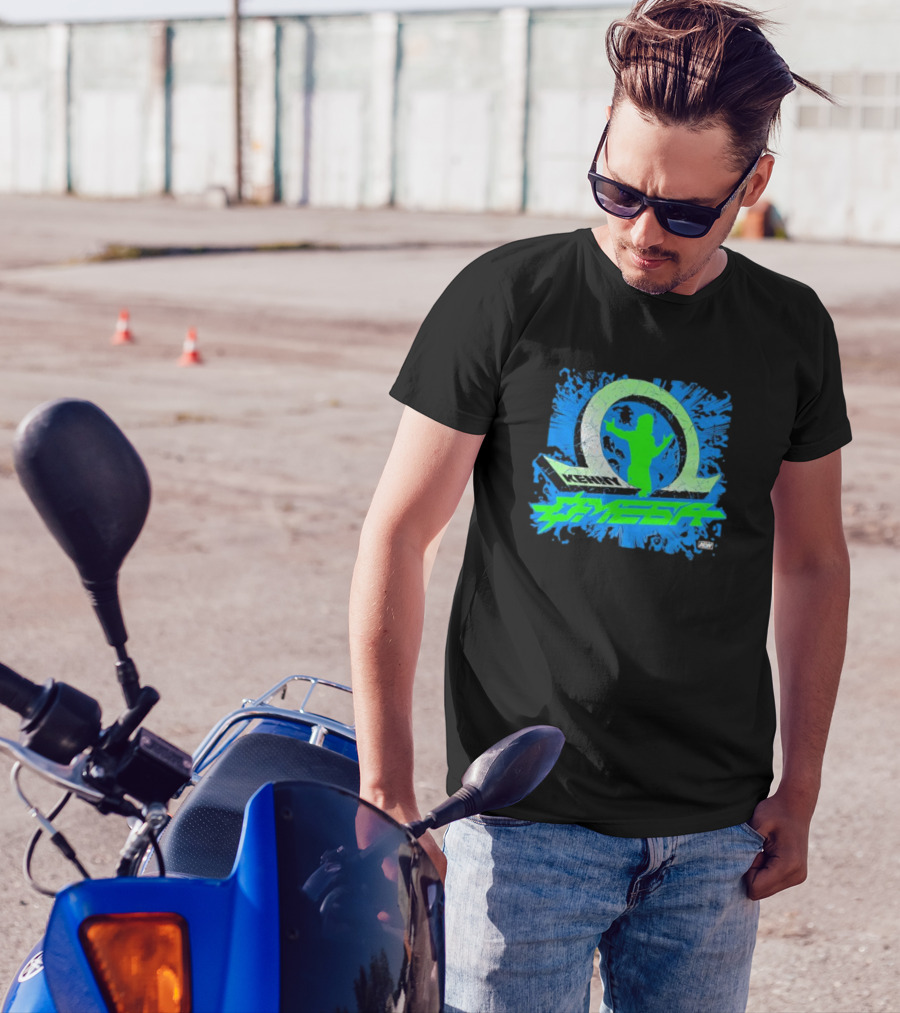 Kenny Omega OMEGA Time Trigger AEW Blue And Green T-Shirt