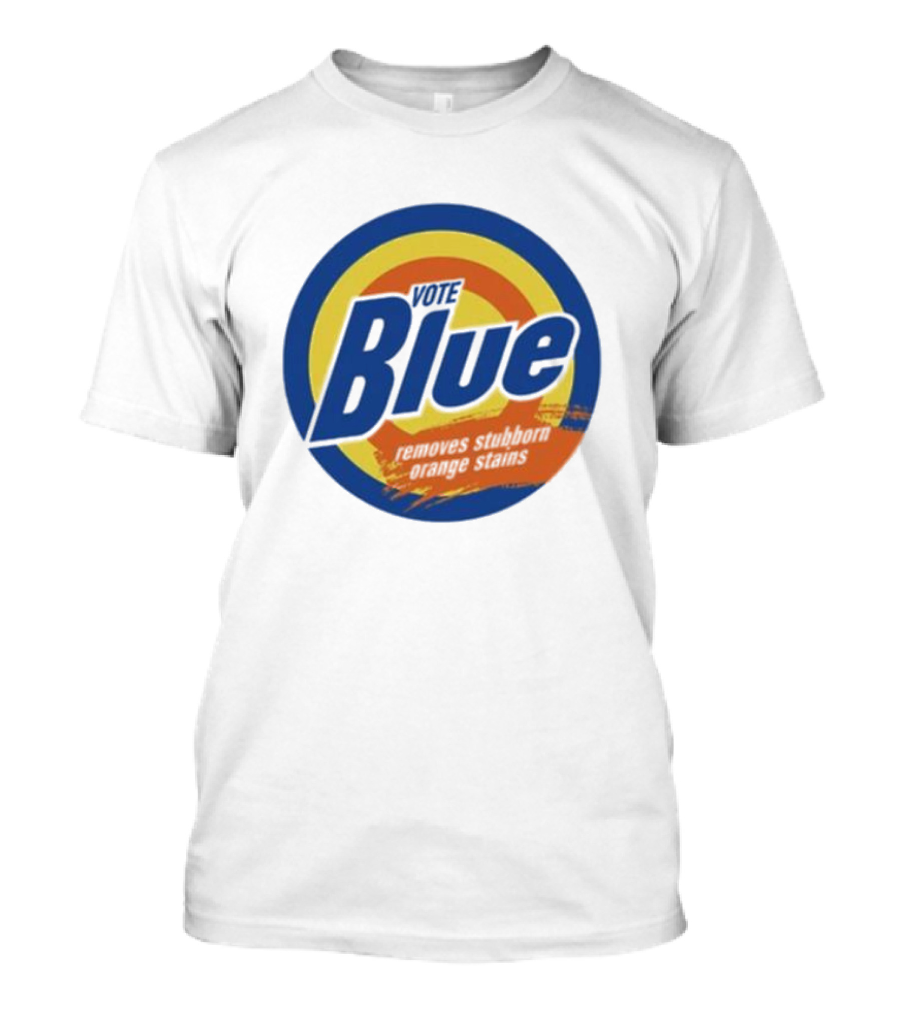Vote Blue Removes Stubborn Orange Stains Retro T-Shirt
