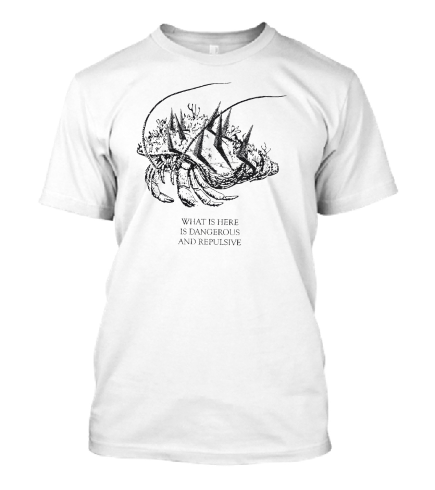 What Is Here Is Dangerous And Repulsive Bug Drawing T-Shirt