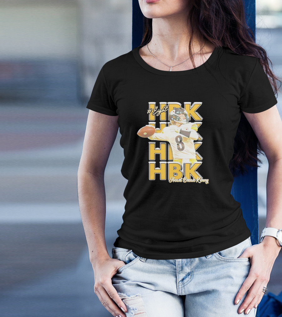 Eight HBK Heart Break Kenny Steelers Player Number 8 T-Shirt