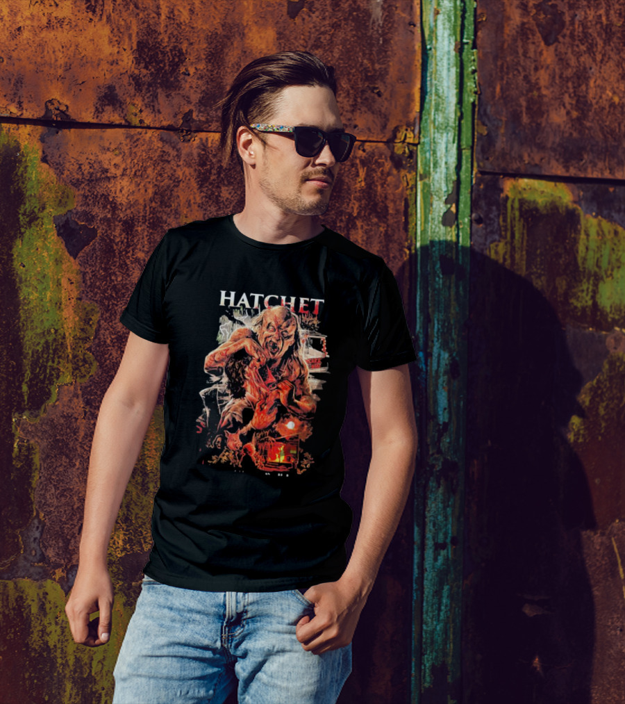 Hatchet Victor Crowley Horror Art Villain T-Shirt