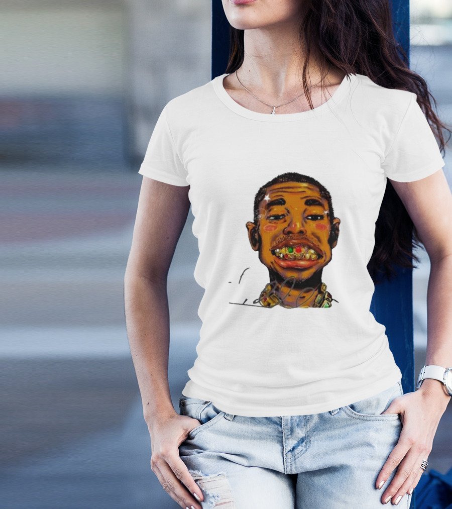 Vameee1 It’s The Way You Wear It Bold Cartoon Face T-Shirt