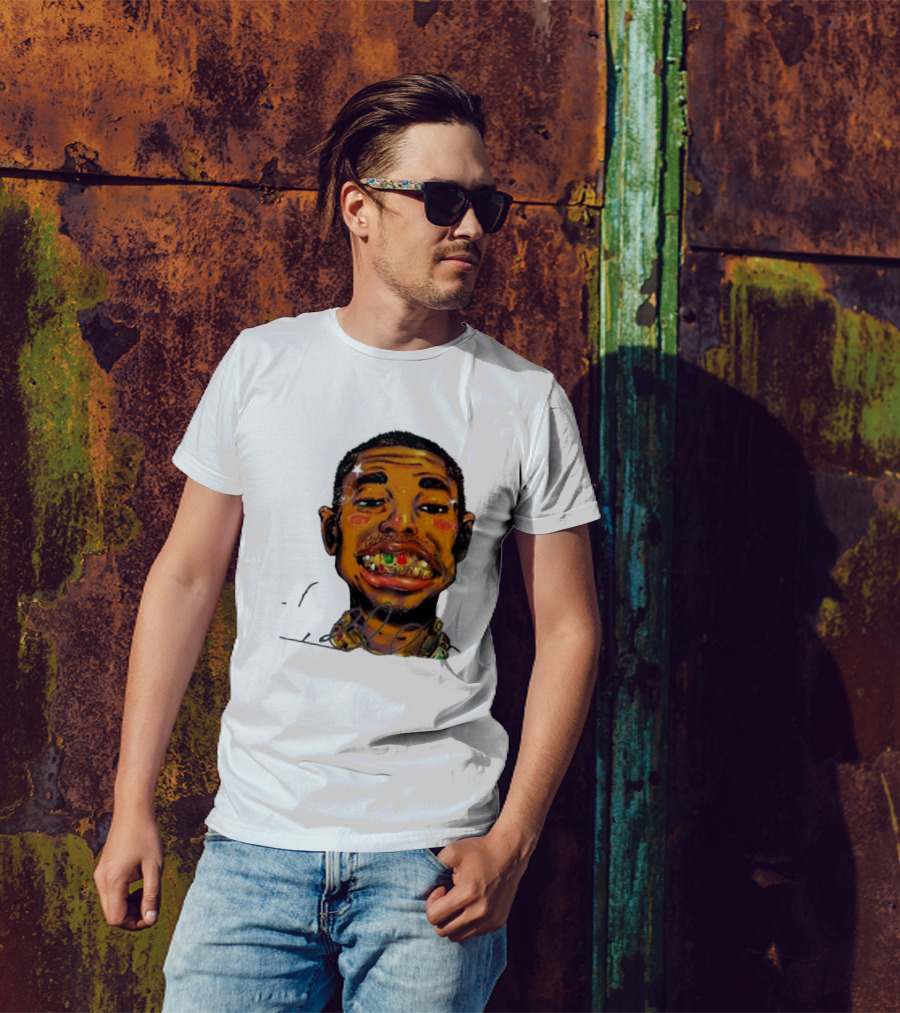 Vameee1 It’s The Way You Wear It Bold Cartoon Face T-Shirt